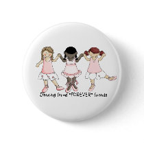Dancing forms "FOREVER" Friends Button by uniquenclassy Dancing forms "FOREVER" Friends Button