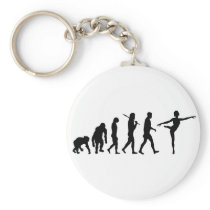 Dancing gifts for ballet and modern dancers keychain