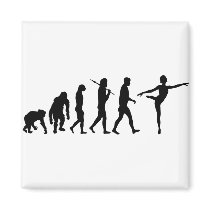 Dancing gifts for ballet and modern dancers refrigerator magnets