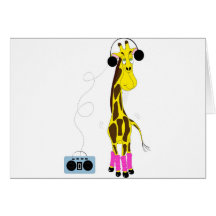 Dancing Giraffe Card