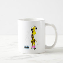 Dancing Giraffe Coffee Mugs