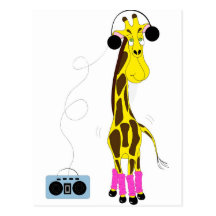 Dancing Giraffe Post Cards