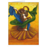 Dancing Gypsy Cat Card