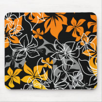 "Dancing Hibiscus" Mousepad in Orange