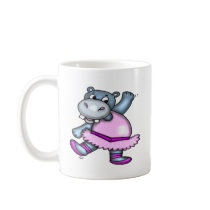 Dancing Hippo Ballerina Mugs