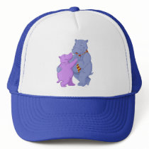 Dancing Hippo Tango Cap hats by anwarart Dancing Hippo Tango Cap hats