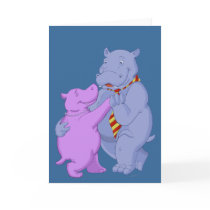 Dancing Hippo Tango Card by anwarart Dancing Hippo Tango Card