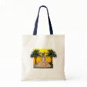 Dancing Hula Dachshund Budget Bag