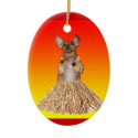 Dancing Hula Dachshund Ornament