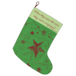 Dancing in the night Star Large Christmas Stocking
