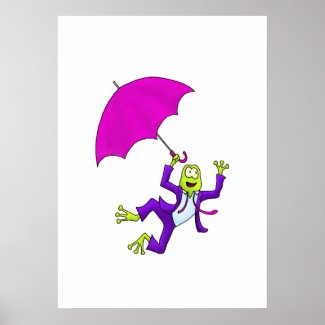 Dancing in the Rain Frog print