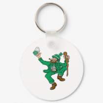 Dancing Irish Man With Green Beer keychains by StPatricksDayStore Dancing Irish Man With Green Beer keychains