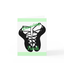 Dancing Irish note card