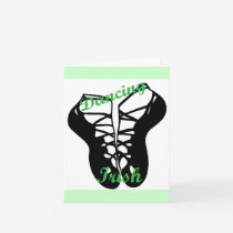 Dancing Irish note card