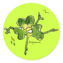 Dancing Irish Shamrock n Roll 10 Sticker by zooogle Dancing Irish Shamrock n Roll 10 Sticker