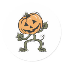 dancing jack-o-lantern stickers by halloweenie dancing jack-o-lantern stickers