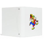 Dancing Jester Clown 3 Ring Binder