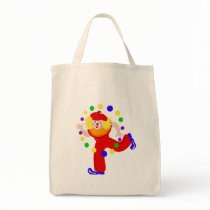 Dancing Juggler Clown Canvas Bags