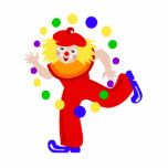Dancing Juggler Clown Photo Sculpture