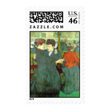 Dancing Ladies Postage Stamps