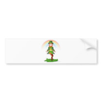 Dancing Leprechaun, St. Patrick's Day, Irish Fun Bumper Stickers