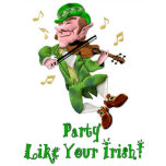 Dancing Leprechaun - Text T-shirt