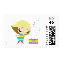 Dancing Maddie postage by ButtermilkBiscuits Dancing Maddie postage