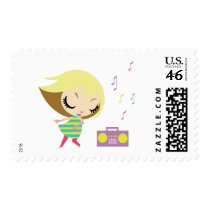 Dancing Maddie postage by ButtermilkBiscuits Dancing Maddie postage