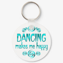Dancing Makes Me Happy keychains by HobbiesLeisure Dancing Makes Me Happy keychains