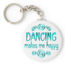 Dancing Makes Me Happy Keychains