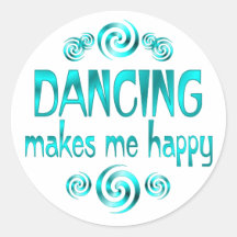 Dancing Makes Me Happy Sticker