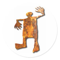 Dancing Man rust stickers