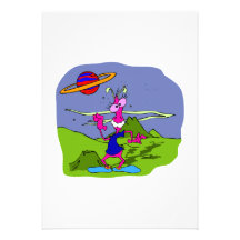 Dancing Martian Custom Invitations