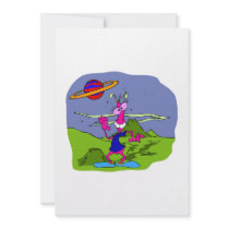 Dancing Martian Custom Invitations
