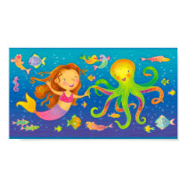 Dancing Mermaid and Octopus posters by mmpierce Dancing Mermaid and Octopus posters