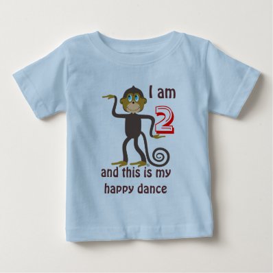 Dancing monkeys, 2nd birthday, personalized t shirts