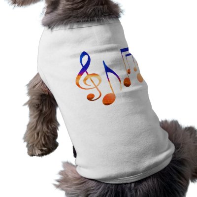 Dancing Music Signs Dog Clothes by doonagiri