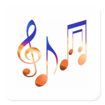 Dancing Music Signs Stickers