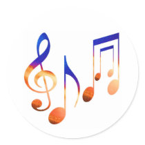 Dancing Music Signs Stickers