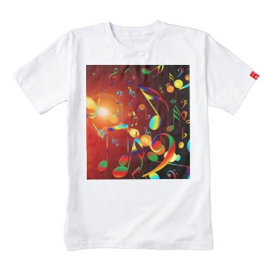 Dancing Musical Notes Zazzle HEART T-Shirt