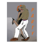 Dancing party invitation Postcard