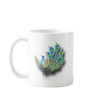 Dancing Peacock Mug
