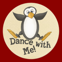 Dancing Penguin sticker