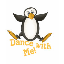Dancing Penguin t-shirts by CuteArt Dancing Penguin t-shirts