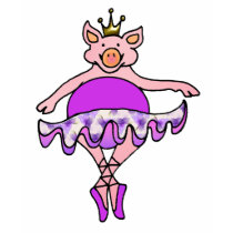 Dancing Pig in Tutu t-shirts
