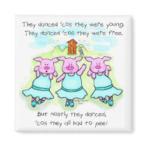 Dancing Pig Poem magnets by jamiecreates1 Dancing Pig Poem magnets