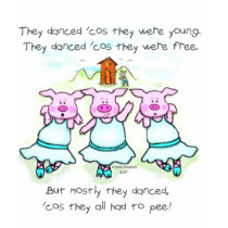 Dancing Pig Poem T-Shirt