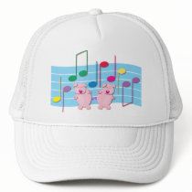 Dancing Piglets:  We love music hats