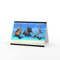 Dancing Pirates Card (Blank Inside)