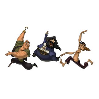 Dancing Pirates Postcard postcard